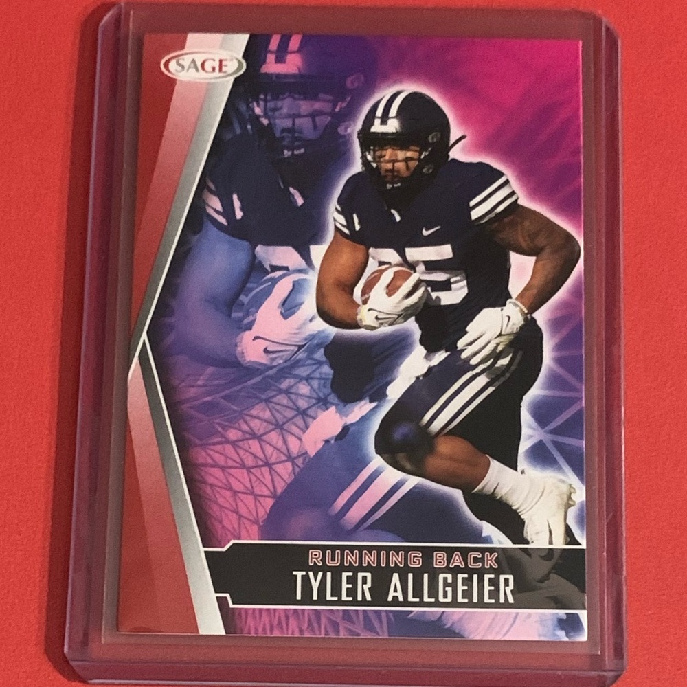 Tyler Allgeier #100 [Rookie] 2022 Sage Hit Football Trading Card